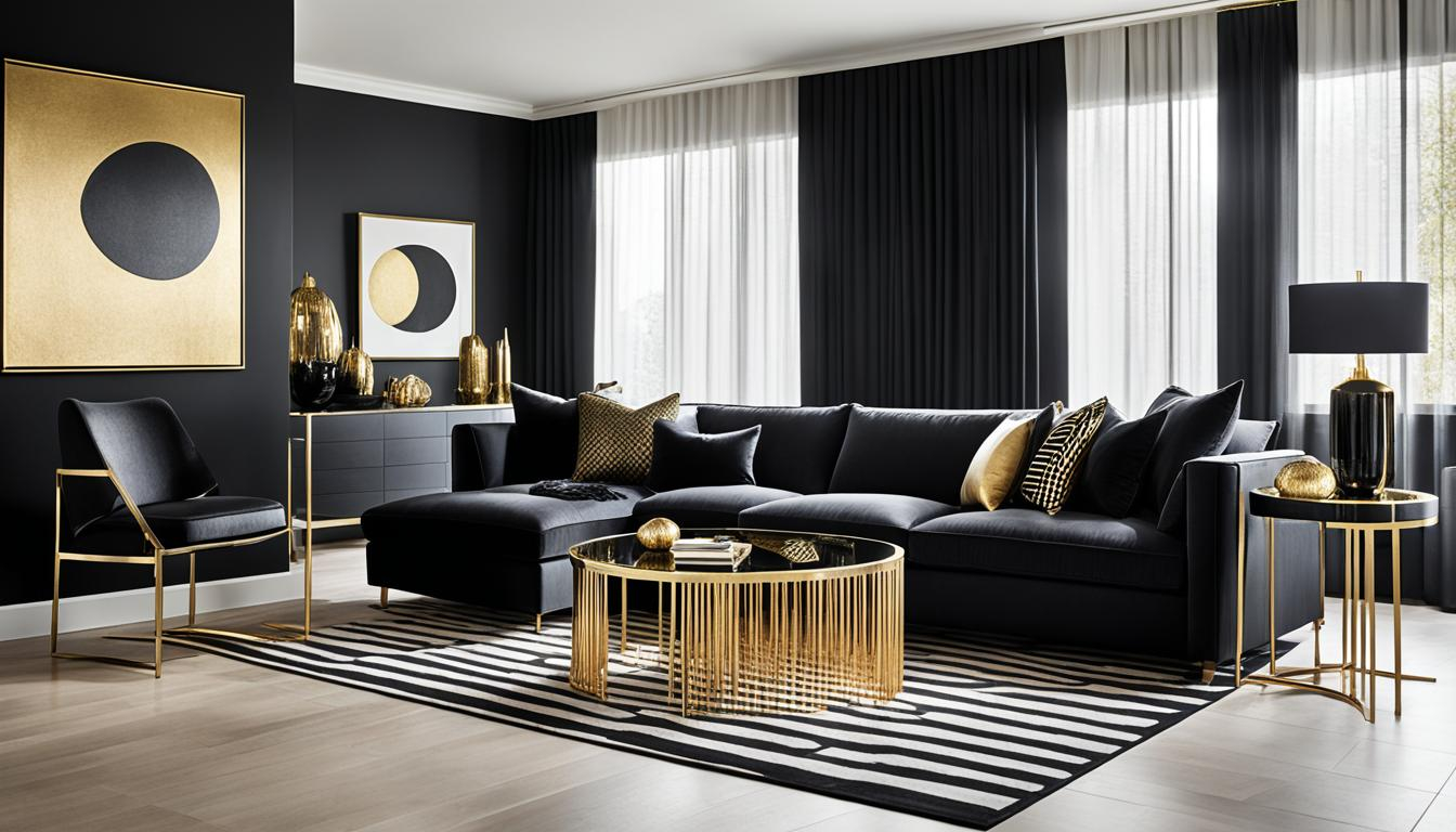 The Psychological Impact of Black White and Gold Palettes in Contemporary Home Environments