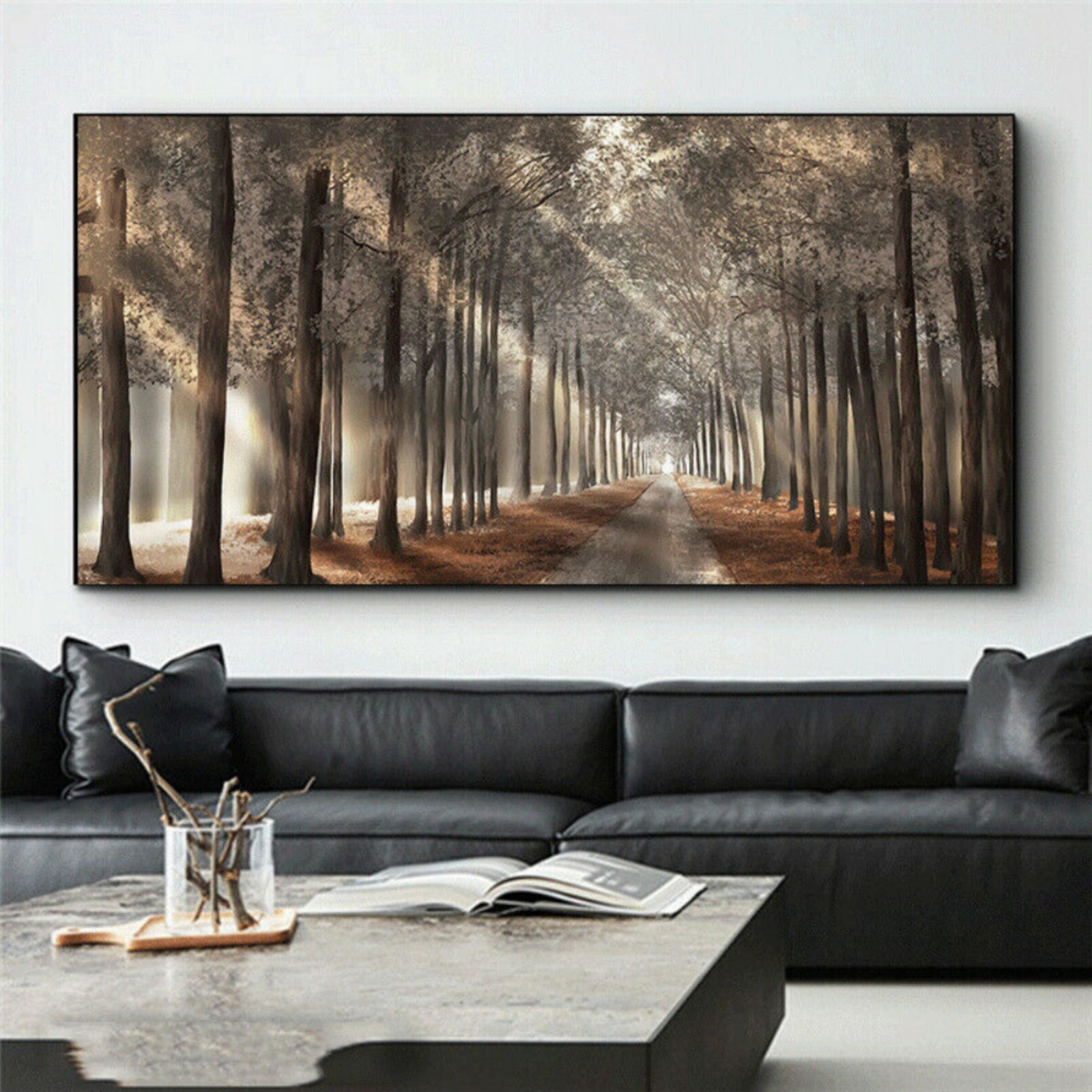 Styling Living Rooms With Organic Forest Inspired Wall Art