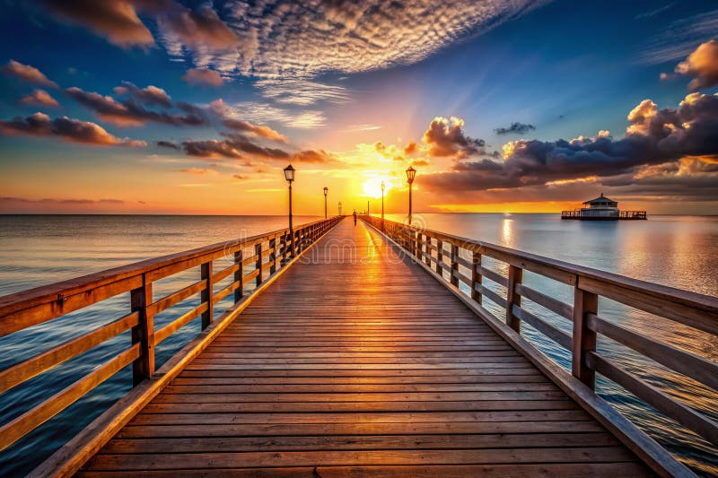 Capturing the Quiet Majesty of Piers at Sunset Through Fine Art Photography