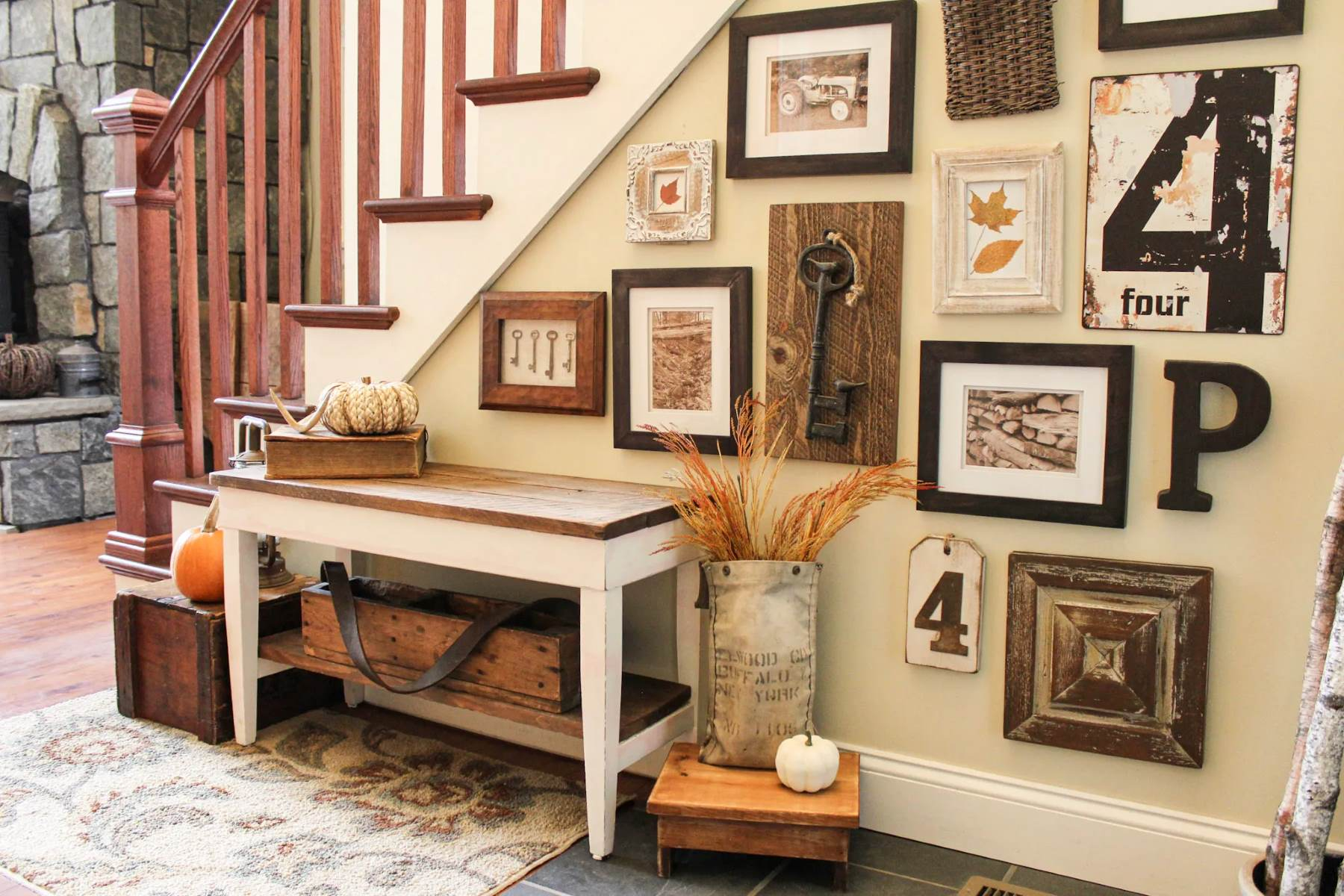 How To Create A Rustic Farmhouse Gallery Wall | Storables for Resin Sheep Horn Wall Mount