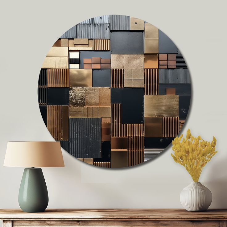Ivy Bronx Edenfield - Abstract Round Metal Art | Wayfair In 2025 ... in Why Small Circular Metal Artworks Are Transforming Modern Interior Spaces in 2026