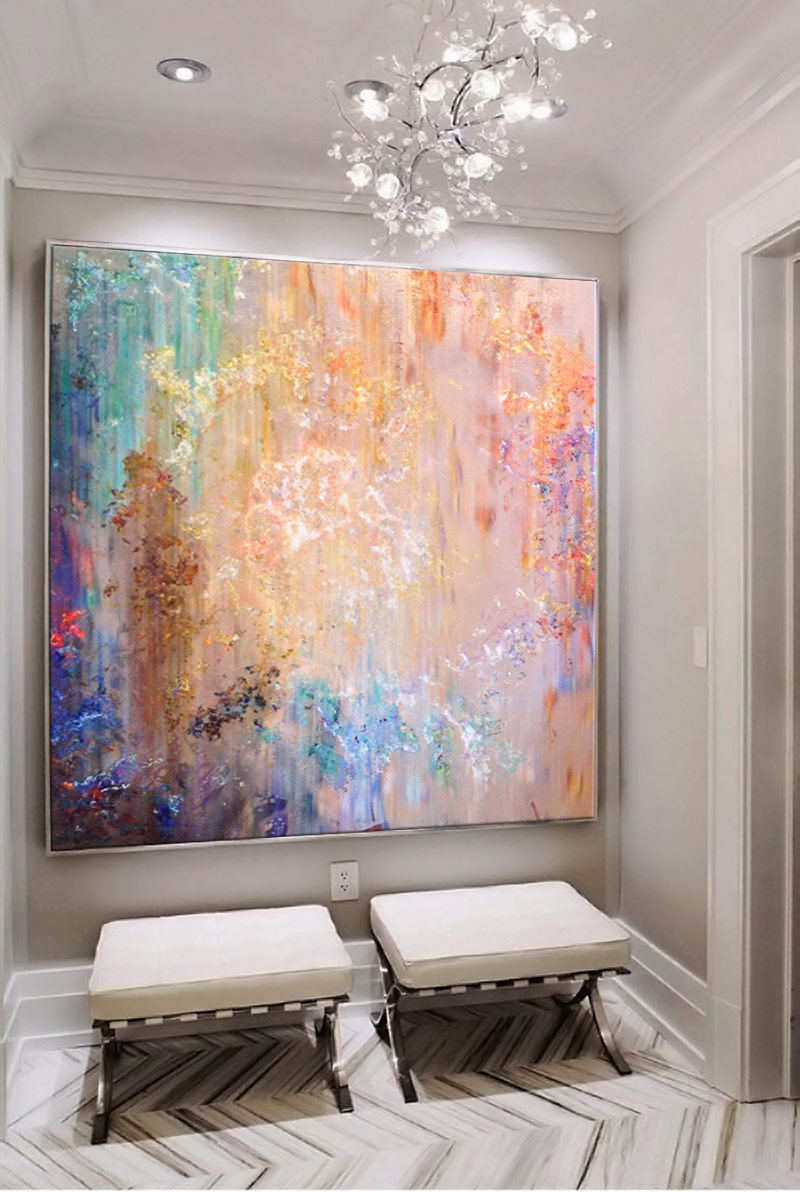 Finding the Right Balance When Styling Oversized Abstract Canvas Art in Your Home