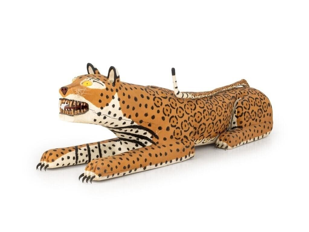Leroy Ramon Archuleta | Prowling Spotted Leopard Sculpture (1986 ... pertaining to Capturing Fluid Motion Why Artisans Are Obsessed With The Prowling Leopard Statue In 2026