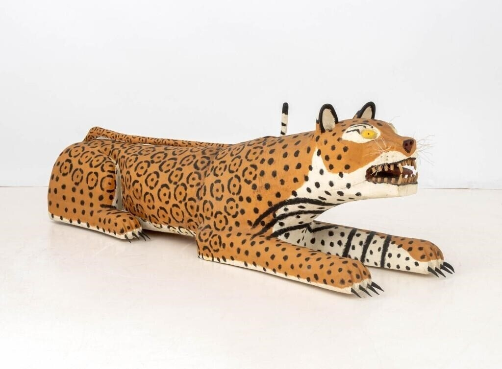 Leroy Ramon Archuleta | Prowling Spotted Leopard Sculpture (1986 ... with regard to Capturing Fluid Motion Why Artisans Are Obsessed With The Prowling Leopard Statue In 2026