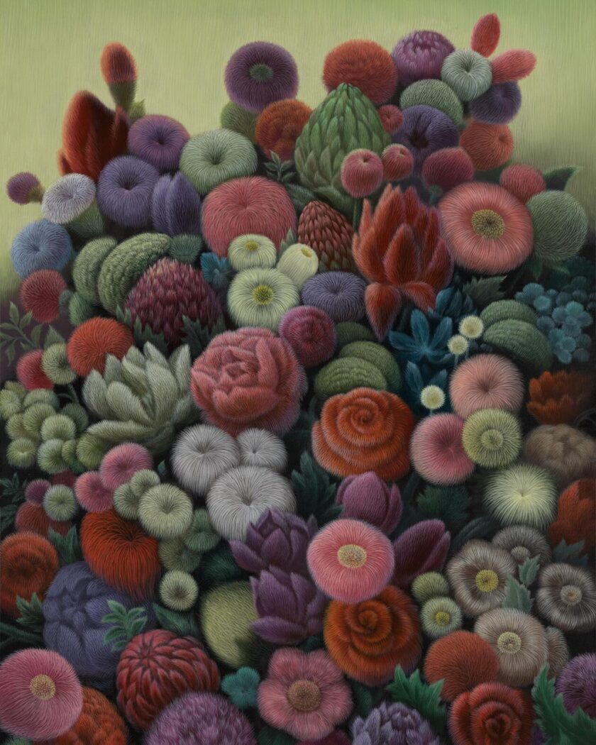 Lin Tianlu: Everyday Object Emotional Layered Brushwork Art throughout How Large Scale Brushwork Transforms Everyday Living Spaces