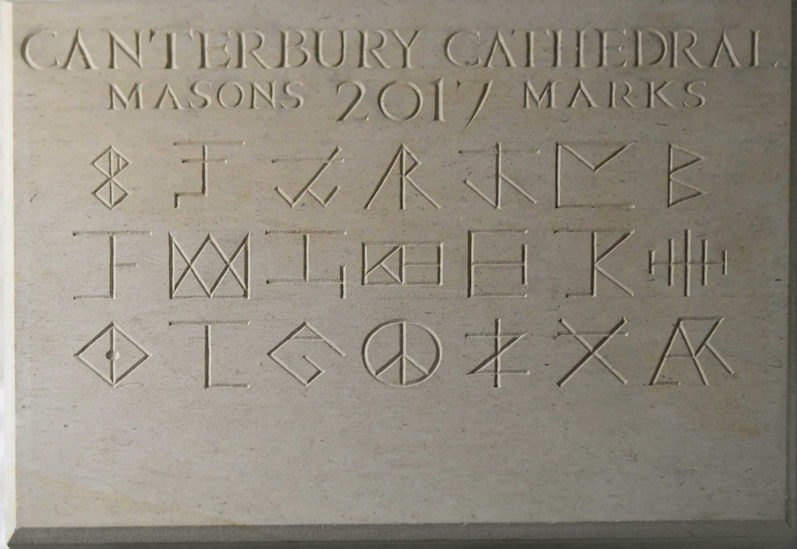 Masons Marks for Slab Xxxi N. Frieze See Notes, Architectural Friezes,Traceries And Tiles