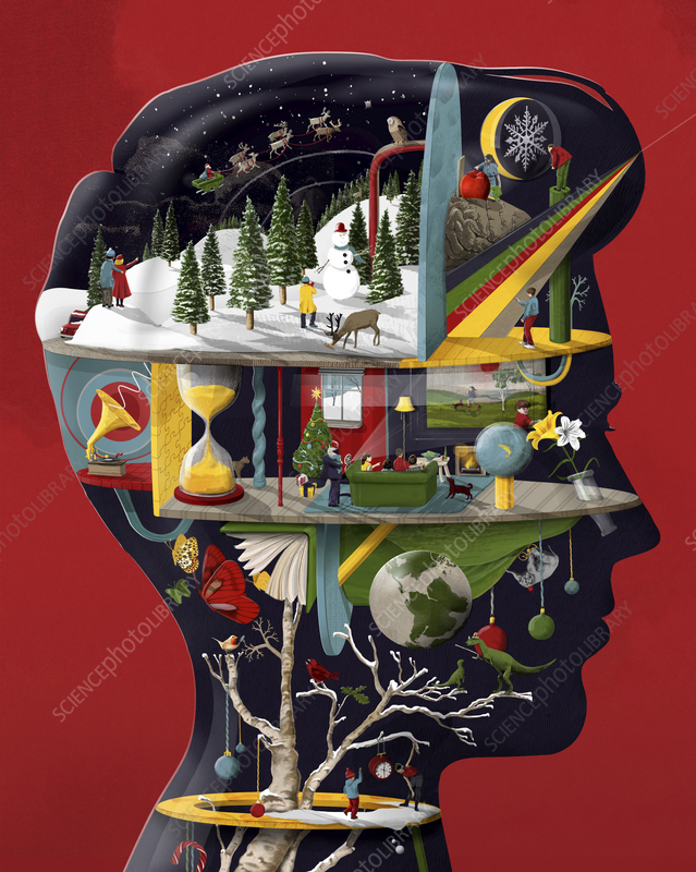 Memory, Conceptual Illustration - Stock Image - C057/8895 - Science ... pertaining to "Twinkle In His Eye" Wrapped Canvas Art Print, 30"X30"X1.5"