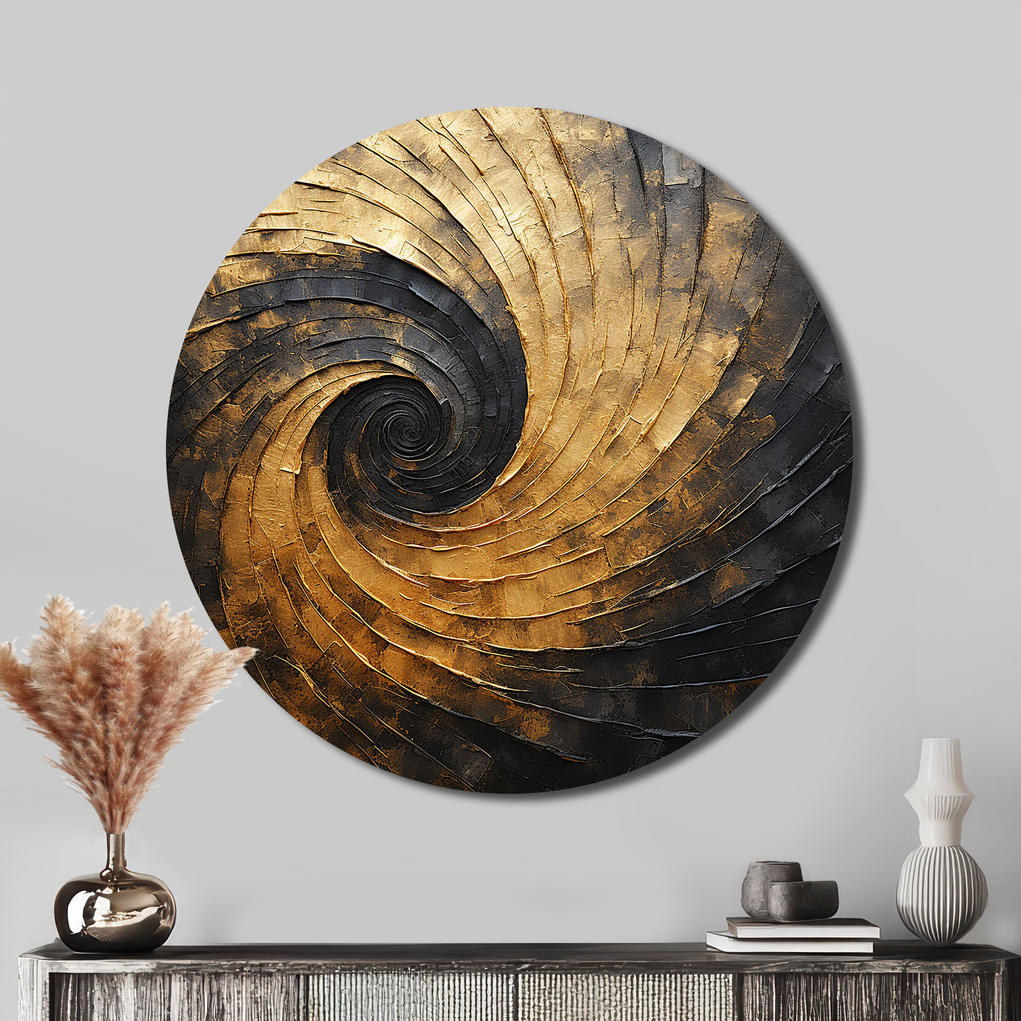 Mercer41 Olney - Abstract Round Metal Art | Wayfair intended for Why Small Circular Metal Artworks Are Transforming Modern Interior Spaces in 2026