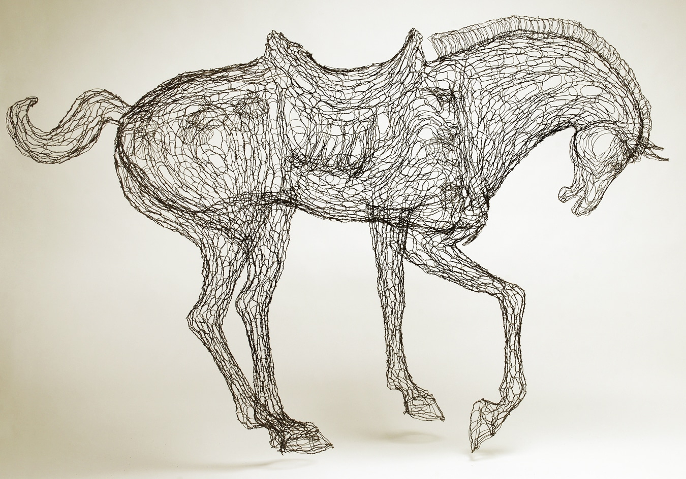 Most Famous Wire Sculptures At Kate Terry Blog regarding Black And Gold Metal Wire Design Wall Decor