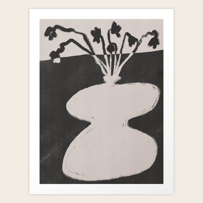 Negative Space Art Gallery for Letting Negative Space Do the Talking With Oversized Monochromatic Art