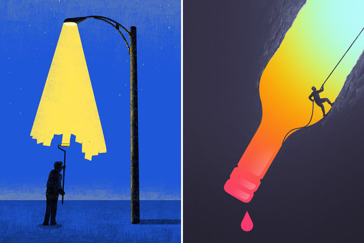 Negative Space Painting intended for Letting Negative Space Do the Talking With Oversized Monochromatic Art