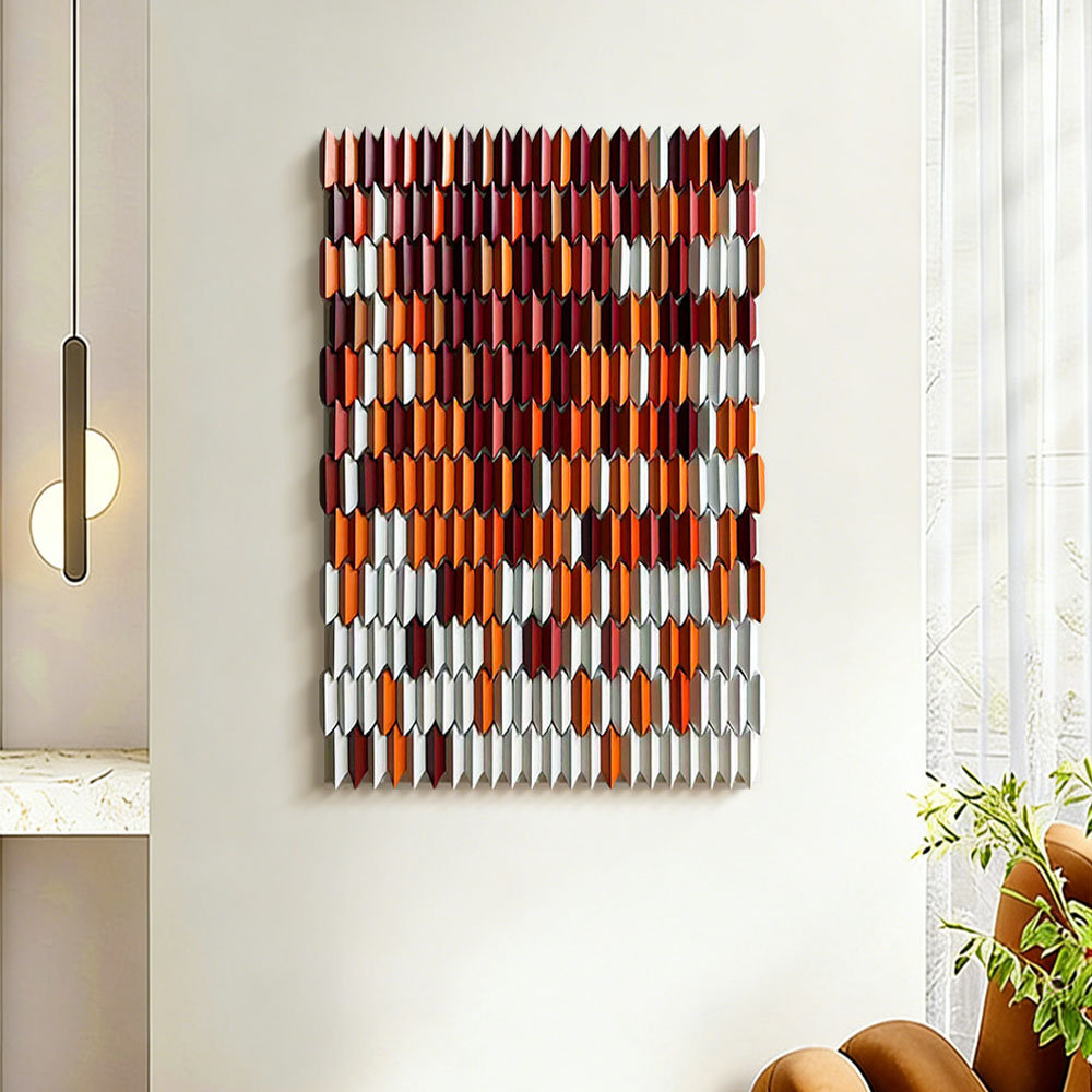 Orren Ellis Simple Three-Dimensional Geometric Art Wall Decor | Wayfair in Climbing Man Wall Art Position # 3, Silver, 1-Piece