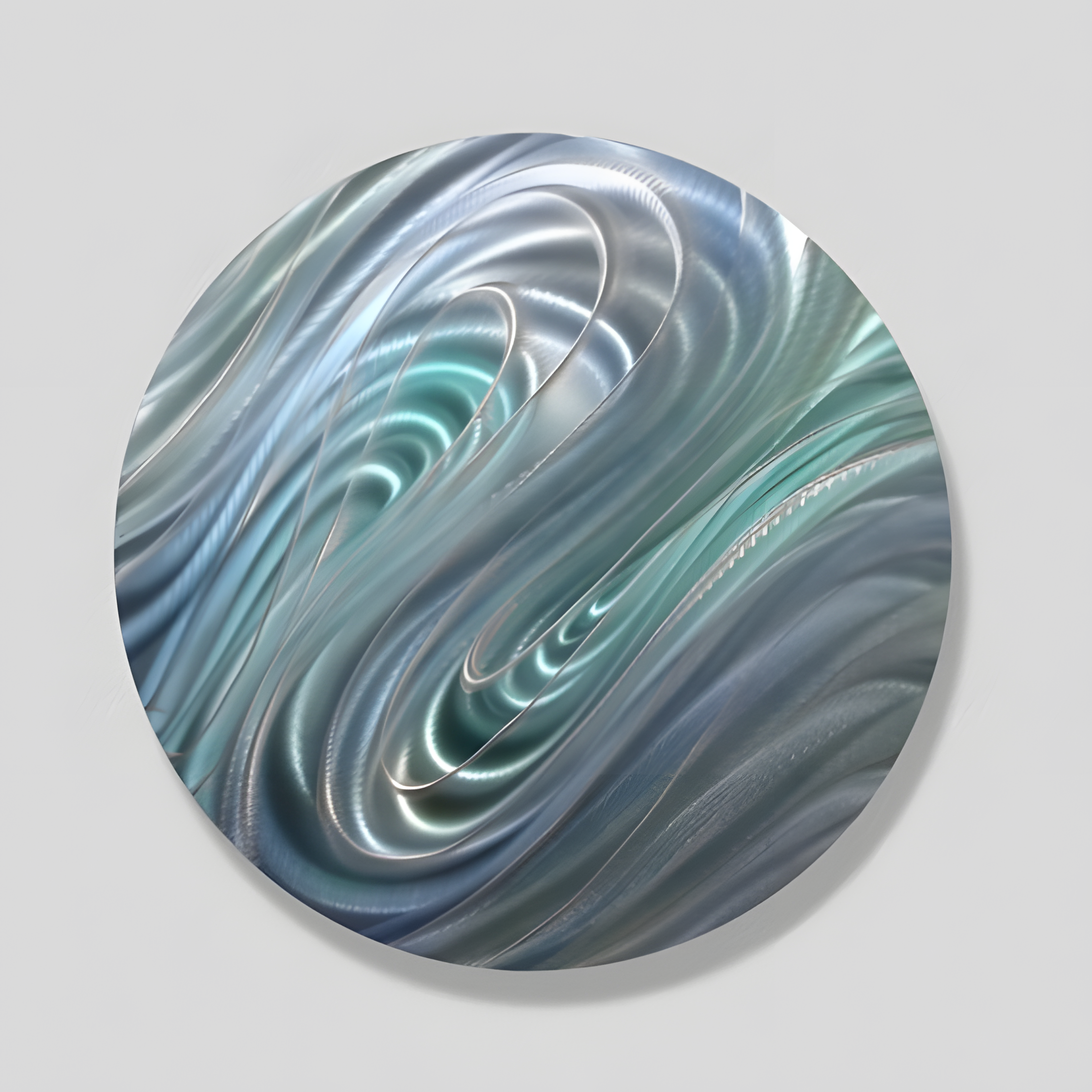 Pin By 狂 On 艺术 | Round Metal Wall Art, Metal Art, Metal Wall Art in Exploring The Vivid Colors Of Blue Waves Dancing At Yellow Sunset Round Metal Wall Art