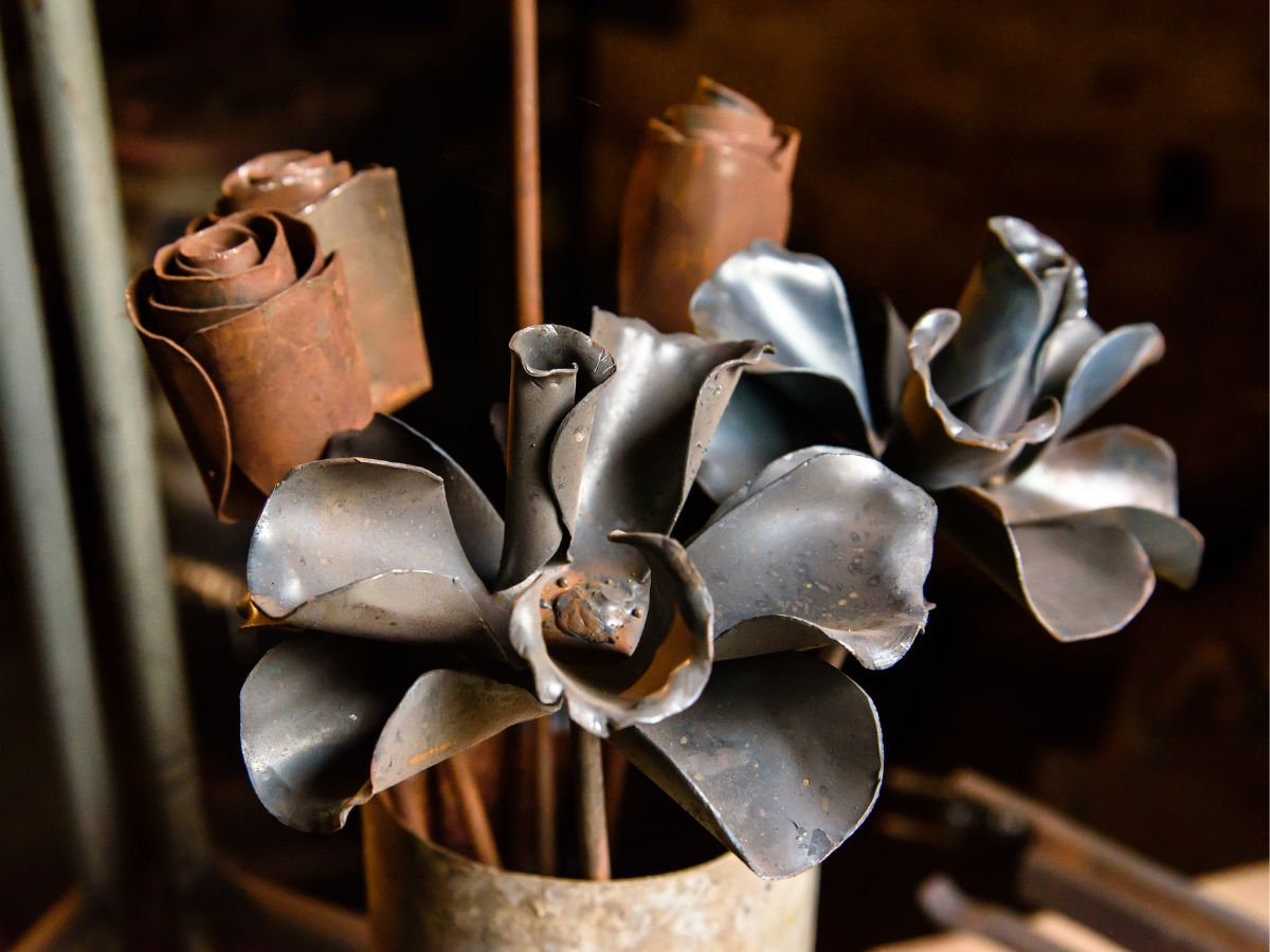 Recycled Metal Crafts Ideas Small Metal Projects Ideas | Metal intended for Vintage Wwii Motorcycle 3D Painting