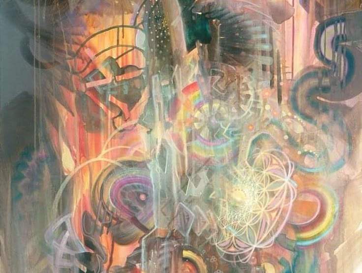 Resonance Artwork | Resonance Painting, Holographic Painting Art ... inside Unpacking the emotional resonance woven into the abstract watercolor by Henry Brown in 2009