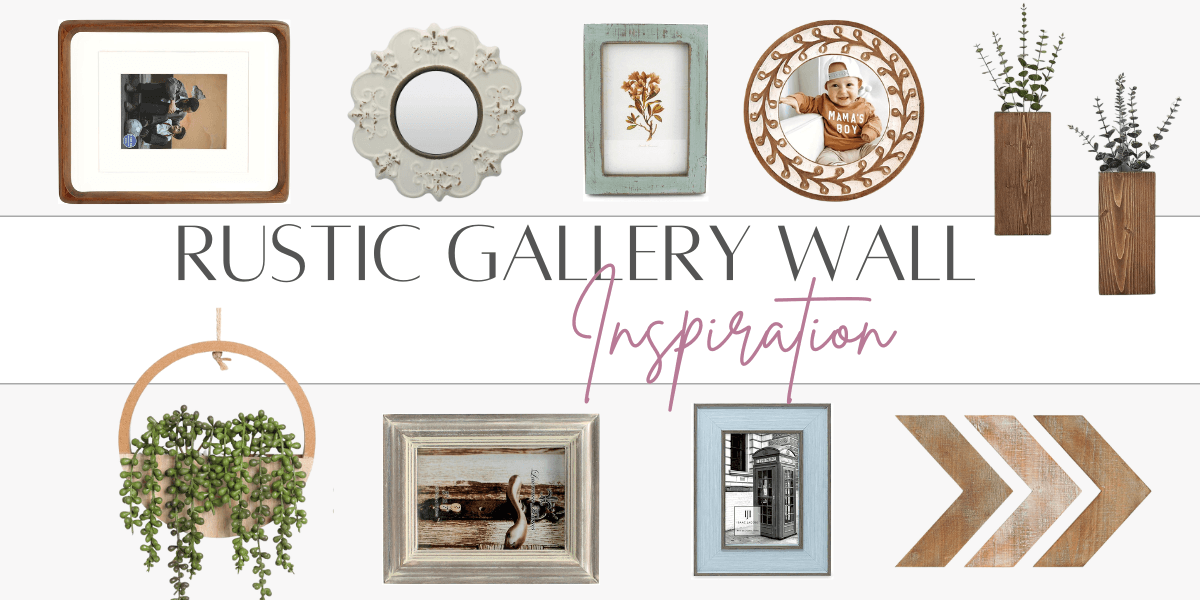 Rustic Gallery Wall Inspiration - Shop The Look - Life &amp; Style By Jilian within Resin Sheep Horn Wall Mount