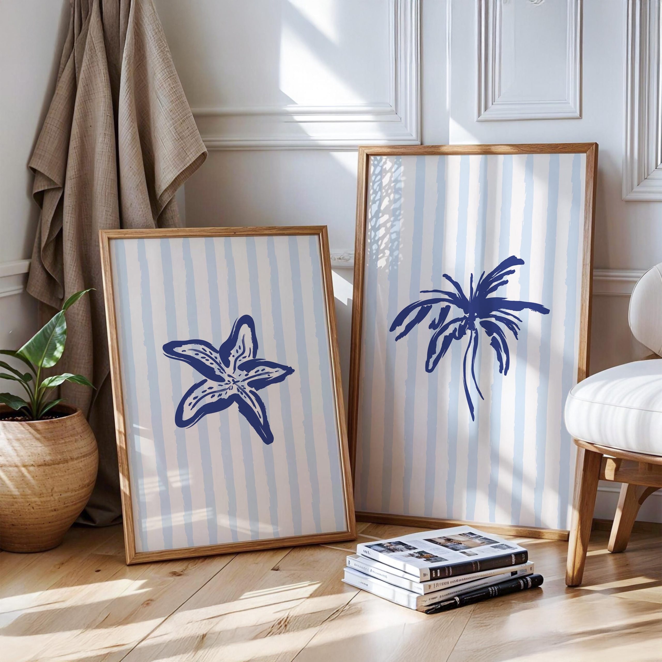 Set Of 2 Blue Coastal Prints Set Navy Blue Prints Beach House Decor ... for Rustic All Red Decorative Ship Wheel With Seagull 12'', Wooden Ship Wheel