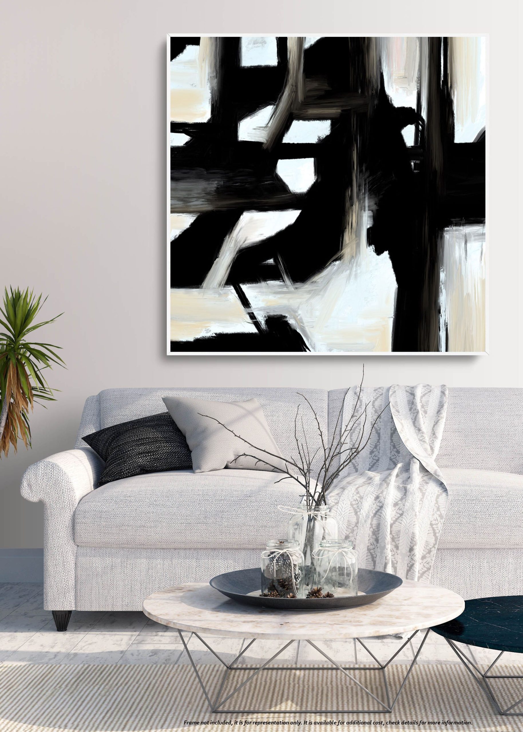 Stunning Oversized Abstract Canvas Art throughout Finding the Right Balance When Styling Oversized Abstract Canvas Art in Your Home