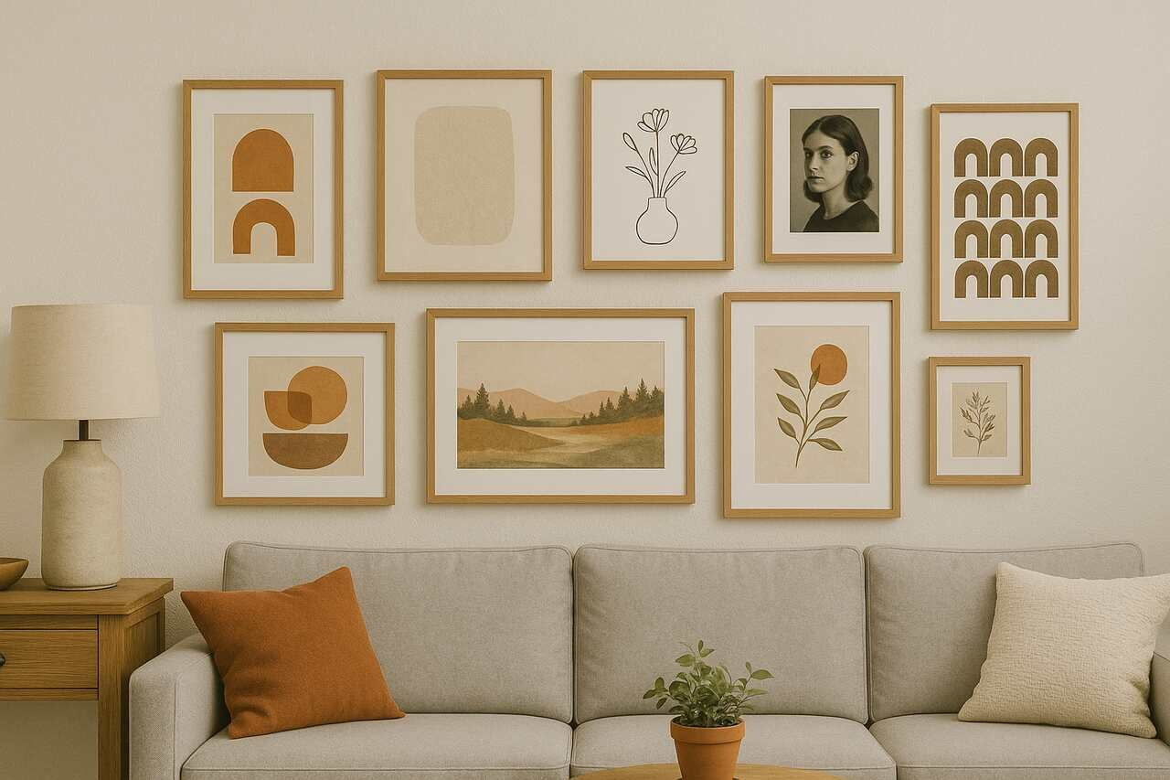 Stylish Living Room Gallery Wall Ideas That Wow Without Overwhelm throughout Curating Personality on Your Walls Without Overwhelming the Room
