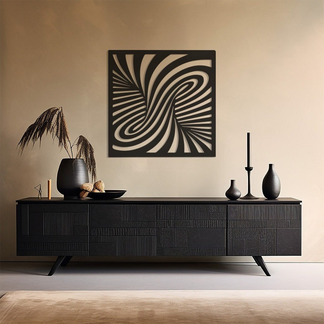 Trippy Model Wall Art,Optic Illusion Design Decor,Abstract Vortex Metal ... inside Vintage Wwii Motorcycle 3D Painting