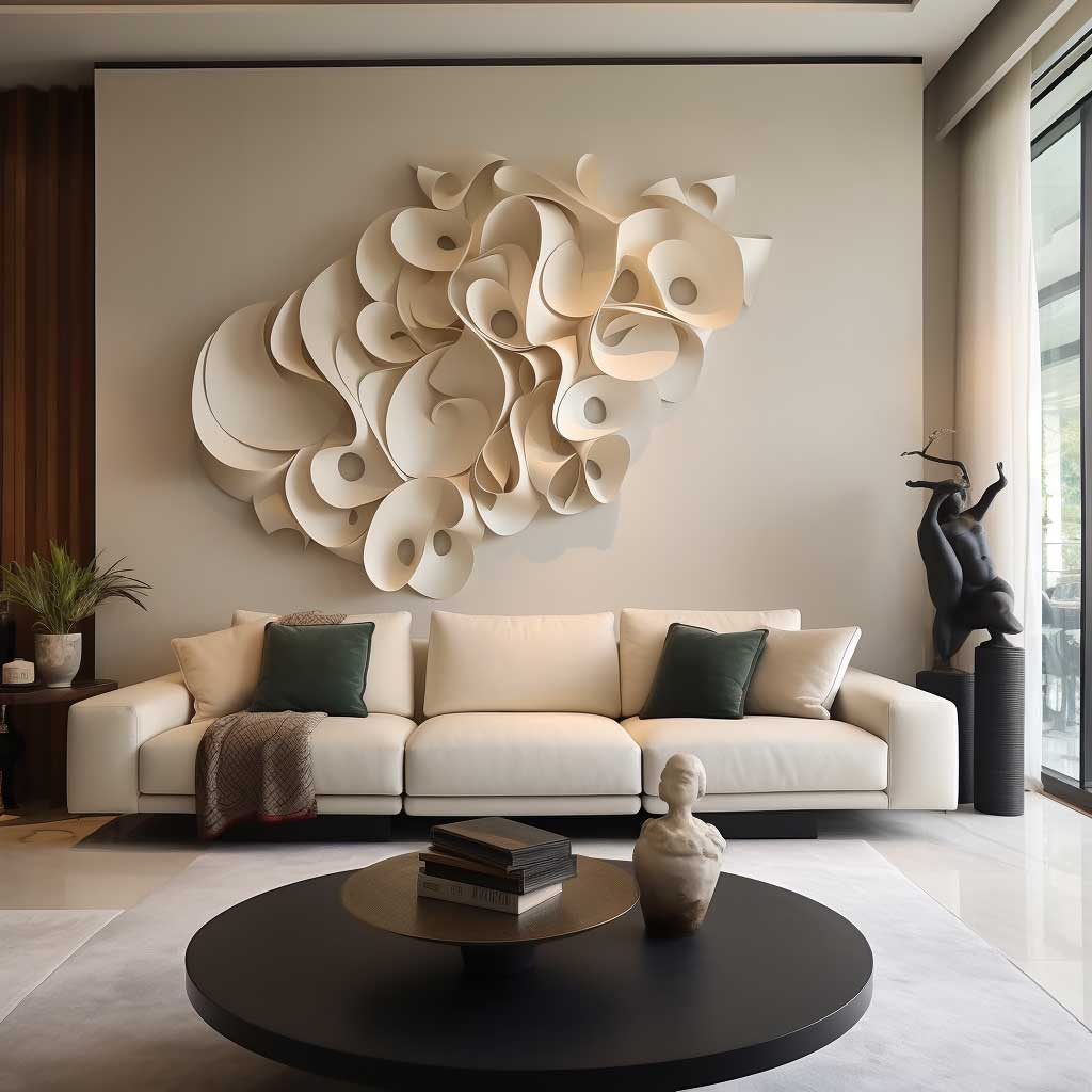 Unique Wall Decor Ideas For Living Room — 36+ Looks I'd Steal Again for Set Of Five Fish Tale Wall Sculptures