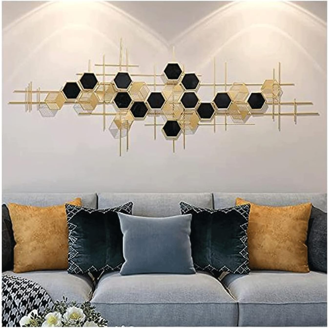Wall Sculpture Three-Dimensional Wall Decor Metal Hanging Wall Art ... inside The Art of Suspension How Three Dimensional Wall Decor Defies Expectations