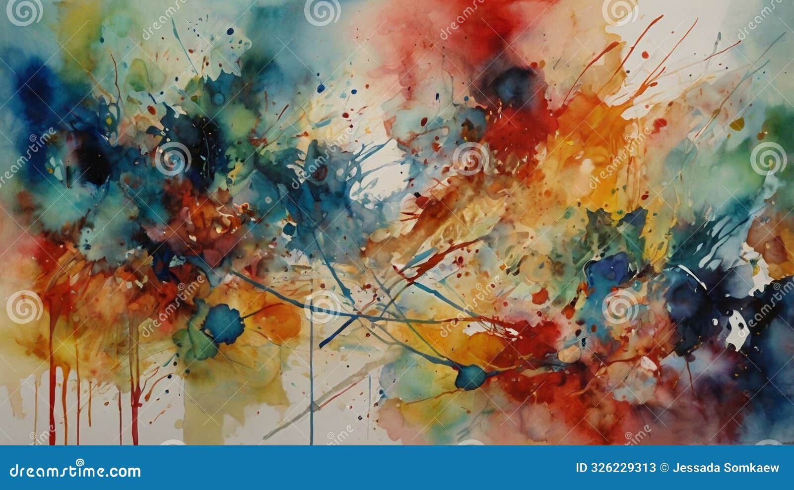 Unpacking the emotional resonance woven into the abstract watercolor by Henry Brown in 2009