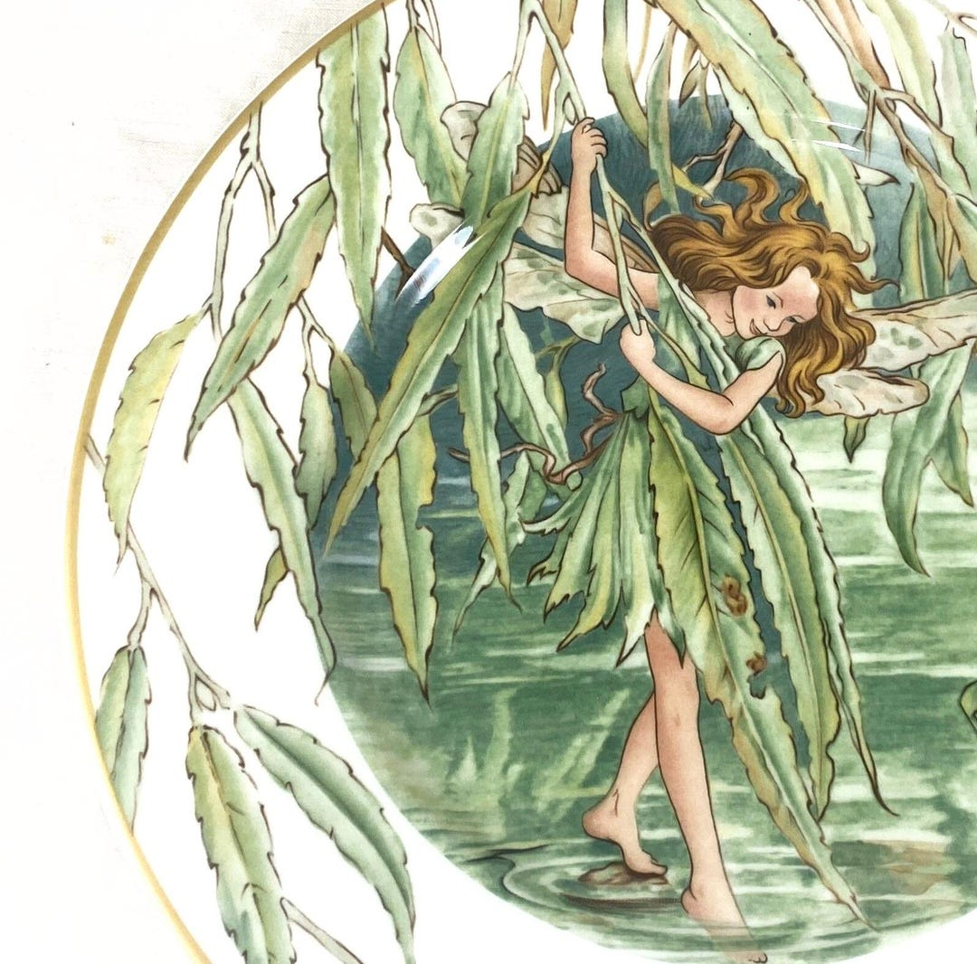 Willow Fairy Plate | Villeroy And Boch | Fairies Of The Flower And ... throughout Design Toscano Willow Fairy Plaque