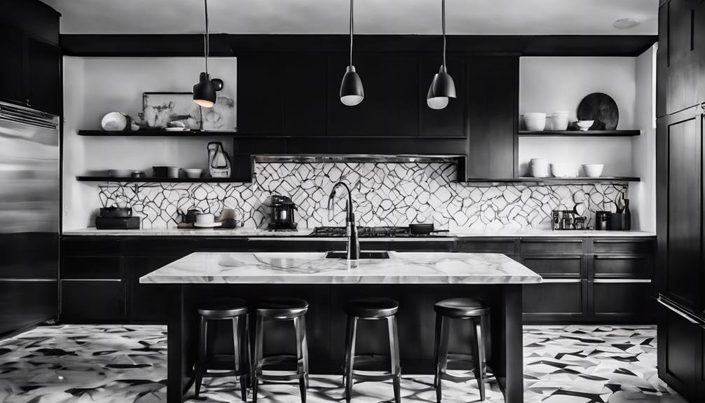 15 Modern Black And White Kitchen Ideas To Inspire You regarding The Psychological Impact of High Contrast Red Black and White Palettes in Modern Home Decor