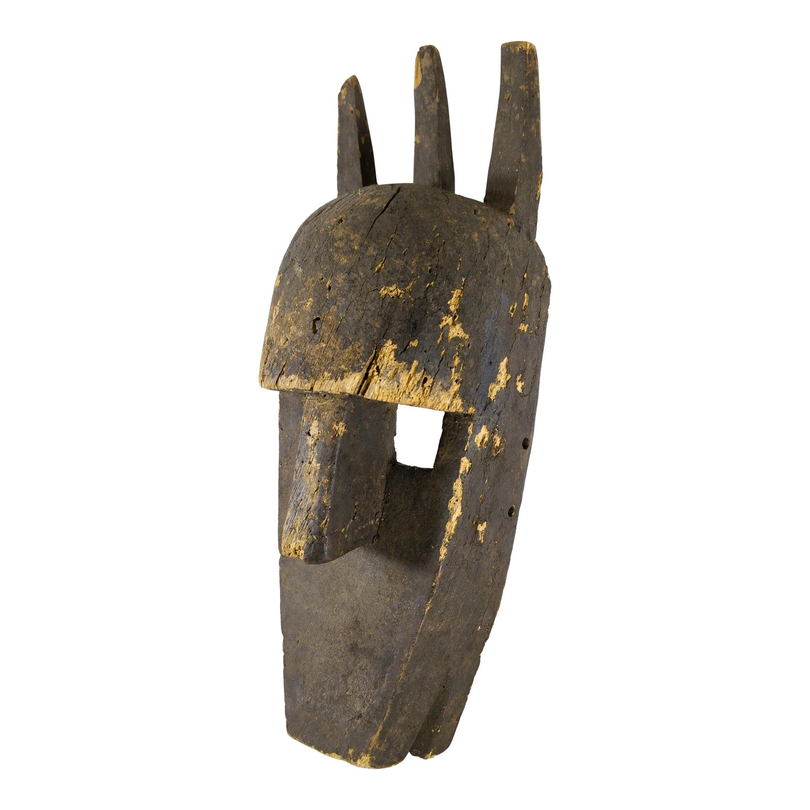 1970'S African Tribal Carved Wood Bamana Bambara Kore Mask | Chairish inside Consigned Marka Bamana Tribal Mask 5