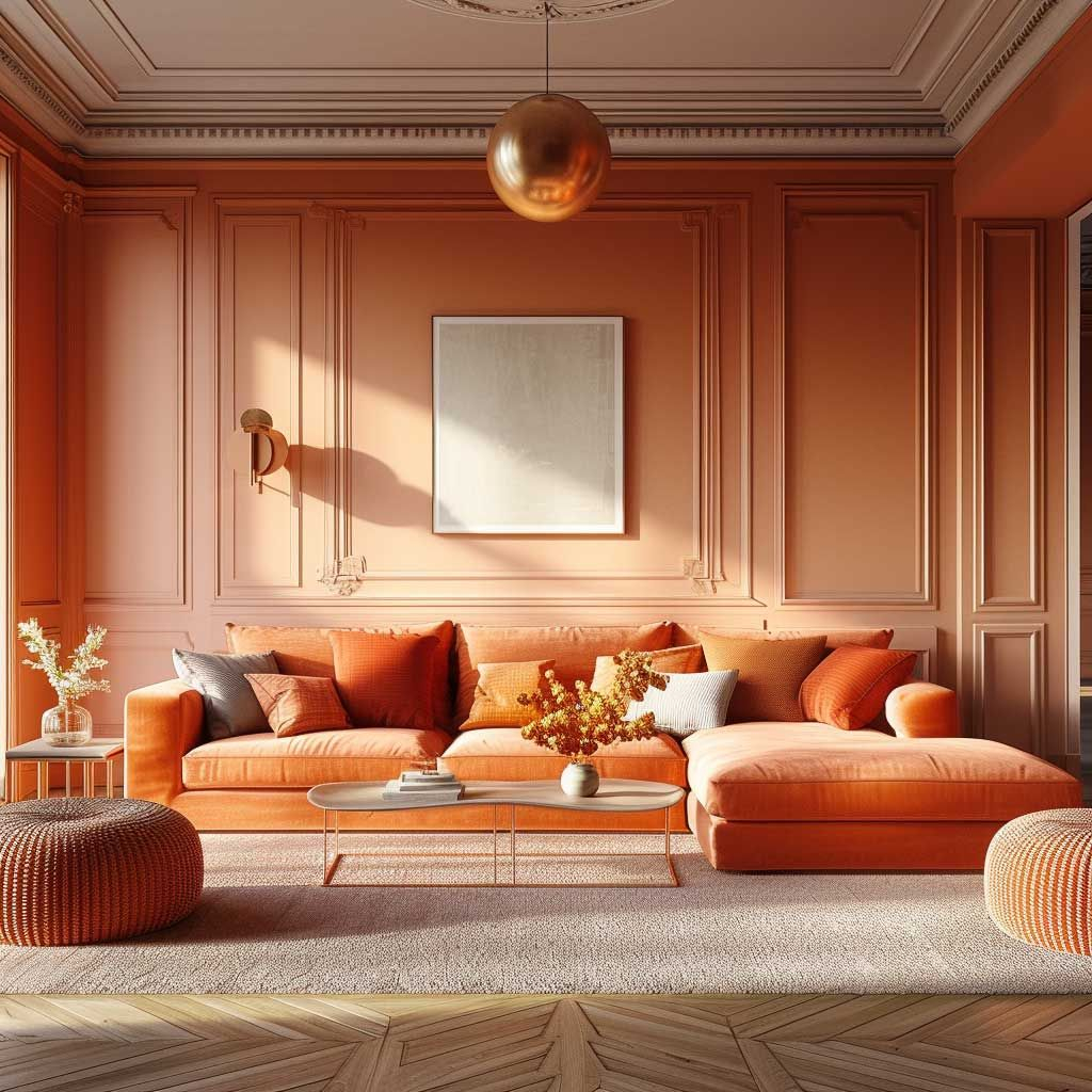 Add A Splash Of Color With Orange Interior Design | Orange Interior ... inside Fabric Furnishings, Sculptural Accent Decor, Blossom Thrush, Citrus Yellow, Sma