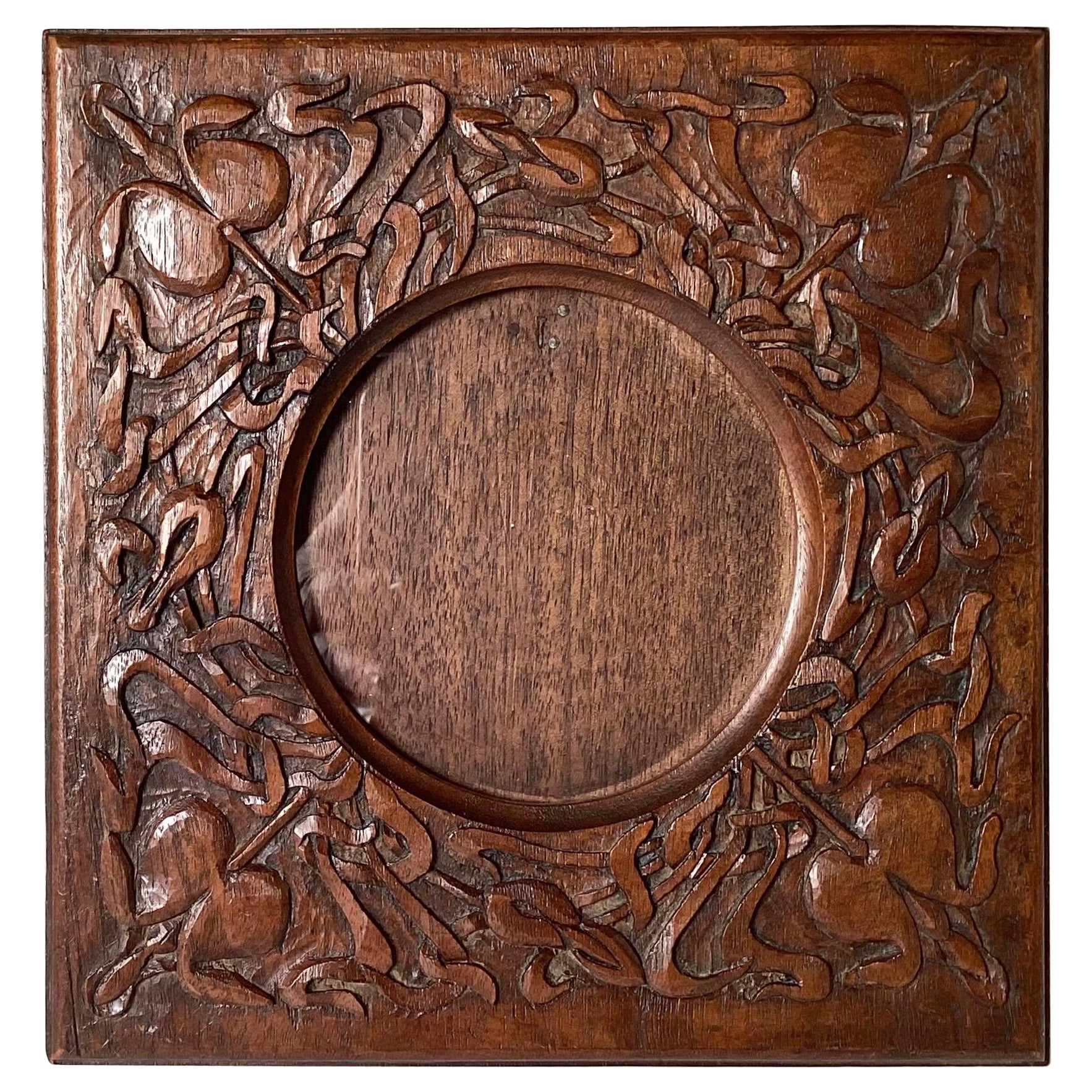 An Carved Arts And Crafts Picture Frame For Sale At 1Stdibs pertaining to Hand Carved Picture Frames For Gallery Walls