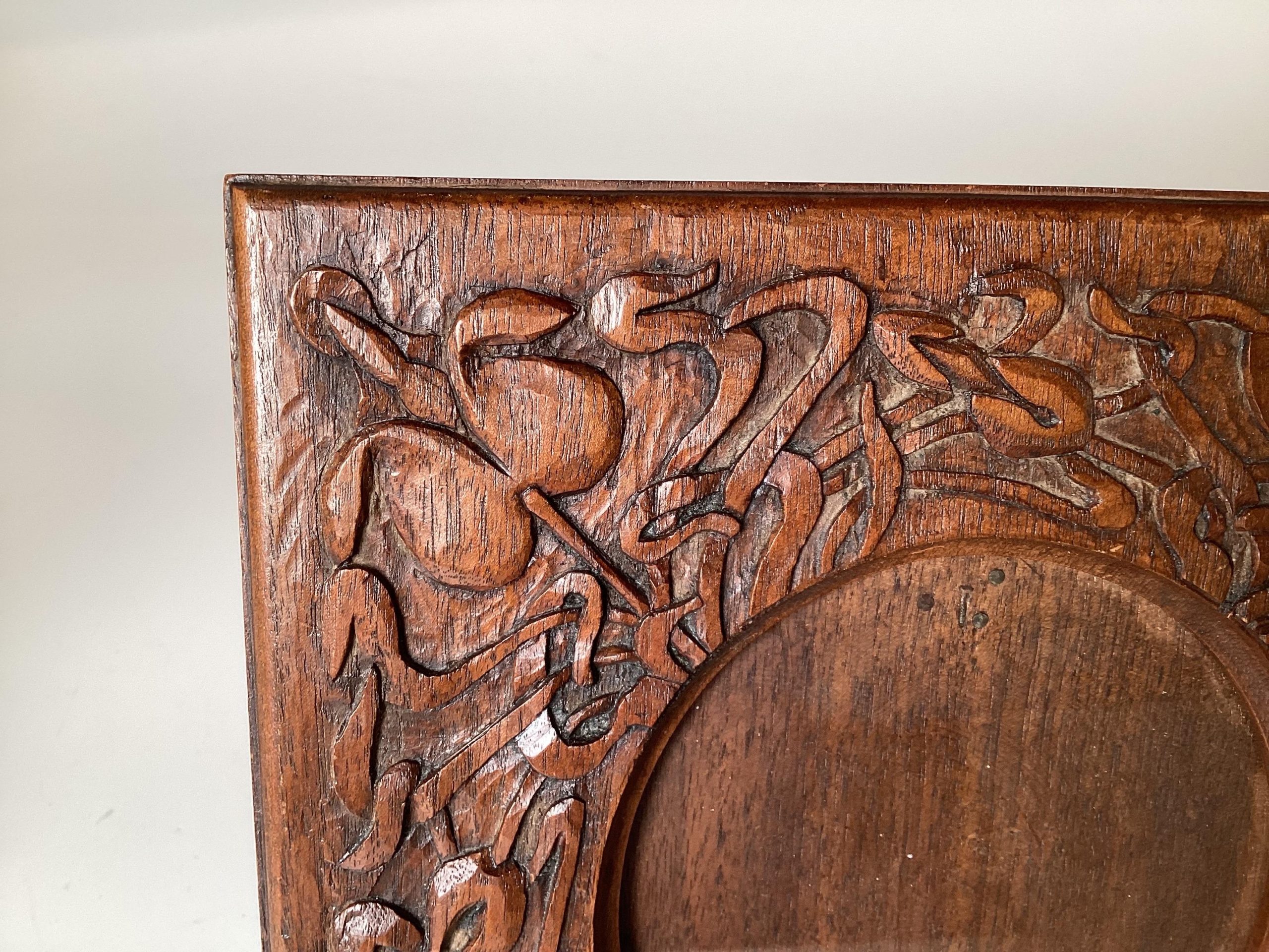 An Carved Arts And Crafts Picture Frame For Sale At 1Stdibs throughout Arranging Small Prints Inside Elaborate Hand Carved Picture Frames