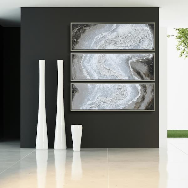 Buy Iced Textured Metallic Hand Painted By Martin Edwards Framed ... regarding Sky Elixer Textured Metallic Hand Painted Framed Wall Art By Martin Edwards