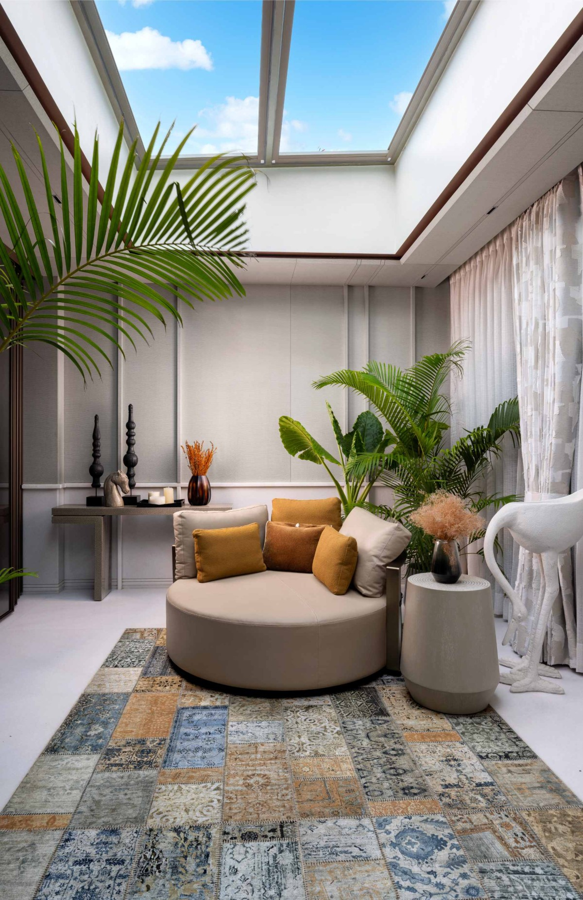 Citrus Adobe By Azure Interiors | Citrus Residential Interior | Volume Zero for Fabric Furnishings, Sculptural Accent Decor, Blossom Thrush, Citrus Yellow, Sma