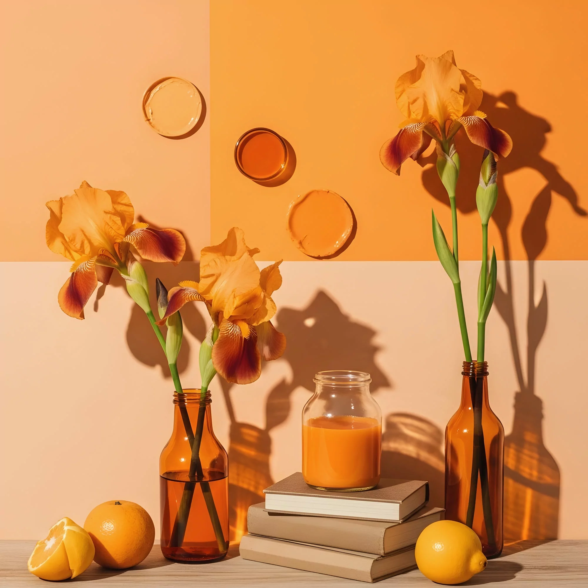 Color’s Influence On Warmth · Theme with Exploring the subtle influence of color psychology through warm citrus yellow shades in modern interiors