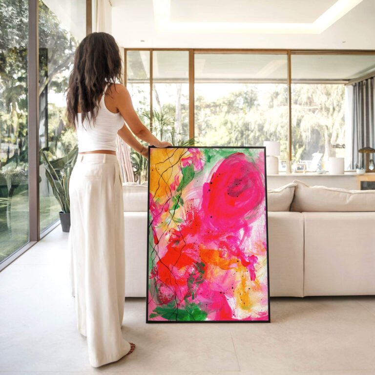 Exclusive Hand-Embellished Art | Limited To 10 Pieces Per Design in Why Hand Embellished Canvas Art Brings Quiet Depth to Minimalist Rooms