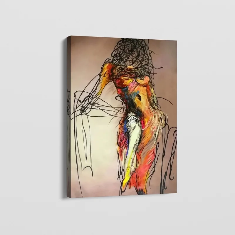 Fine Line Canvas - Quick-Dry Aerosol Paint For Smooth Professional ... inside Modern Abstract Limited Edition Giclee "Crash" By Eloisexxx