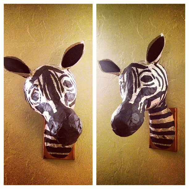 Handmade Animal Bust At Janice Reed Blog within Gray Elephant Head Papier Mache Wall Sculpture Safari Bust Animal Art Mounted