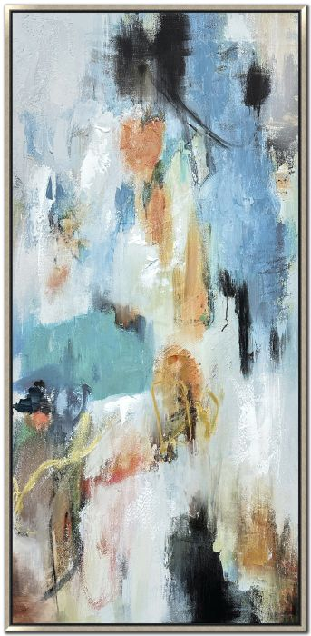 In Stock Art for Why Hand Embellished Canvas Art Brings Quiet Depth to Minimalist Rooms