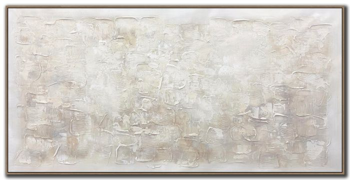 Ivory Whisper - Trends in Why Hand Embellished Canvas Art Brings Quiet Depth to Minimalist Rooms
