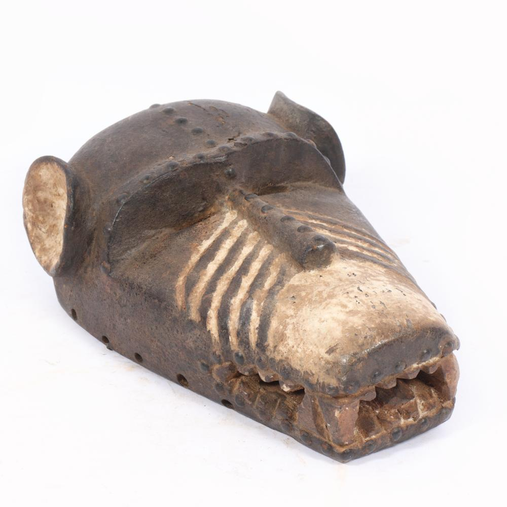 Lot - Bamana? Bambara? Mali African Tribal Zoomorphic Carved Polychrome ... with regard to Consigned Marka Bamana Tribal Mask 5