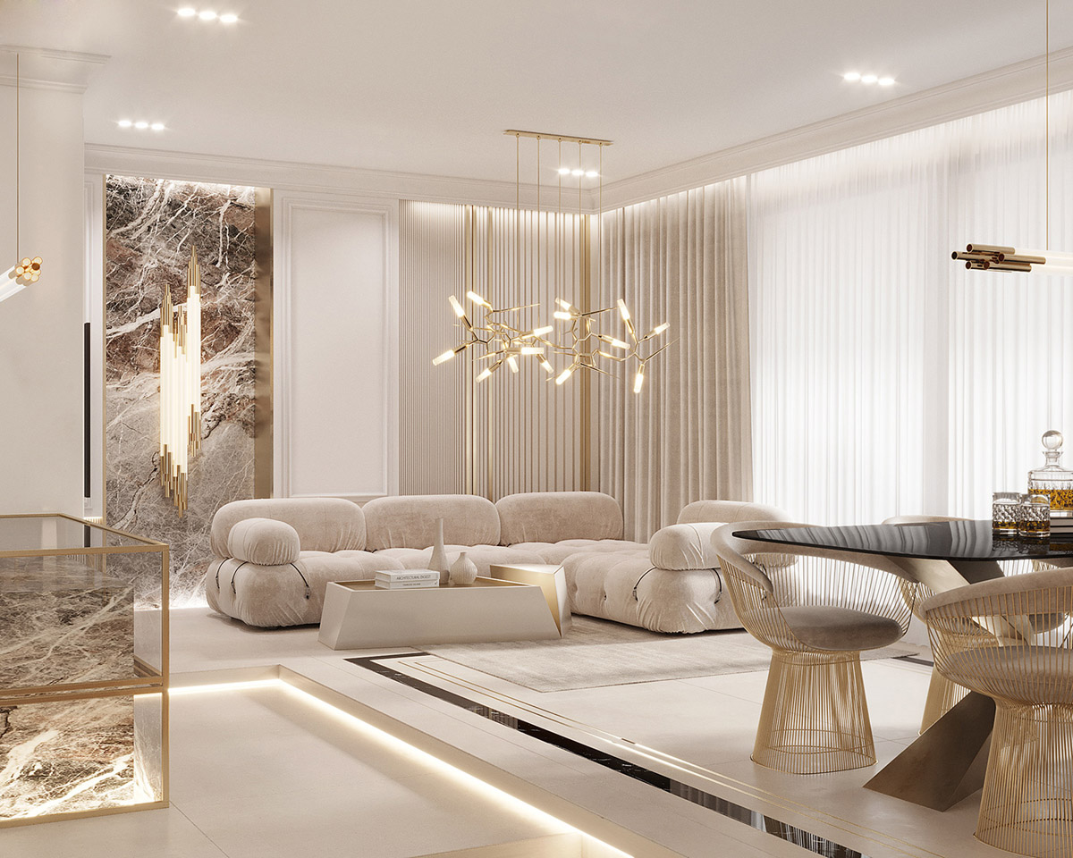 Luxurious Modern Home Designs With Gold Accents regarding "Gold Waves" Abstract Wall Art Textured Metallic Hand Painted By Martin Edwards, 60"X20"