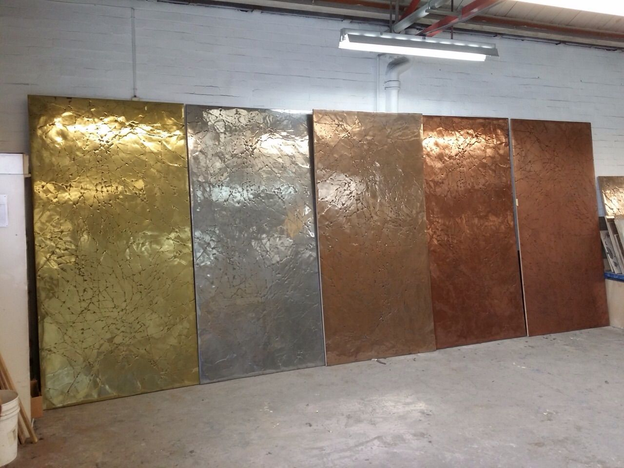 Metal Resin Surfaces In Interior Architecture | Metal Wall Finishes ... for Faux Mini Wolf Resin Wall Decor, Silver