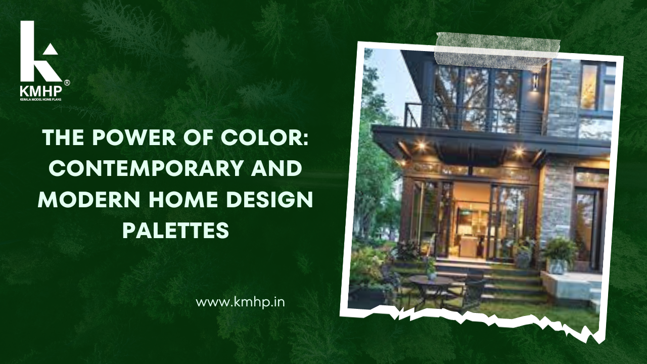 Modern Home Design Palettes - Kerala Model Home Plans pertaining to The Psychological Impact of High Contrast Red Black and White Palettes in Modern Home Decor