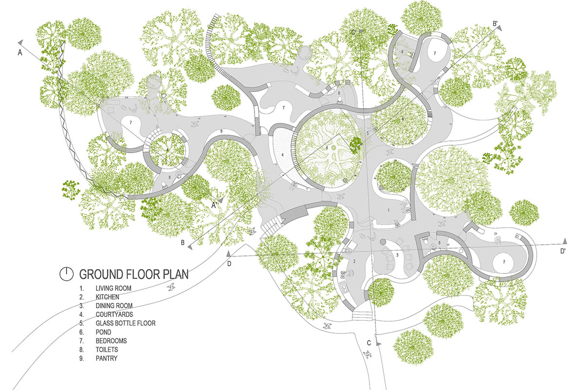 Organic Architecture Floor Plan inside Country Side Alternative Wall Decor