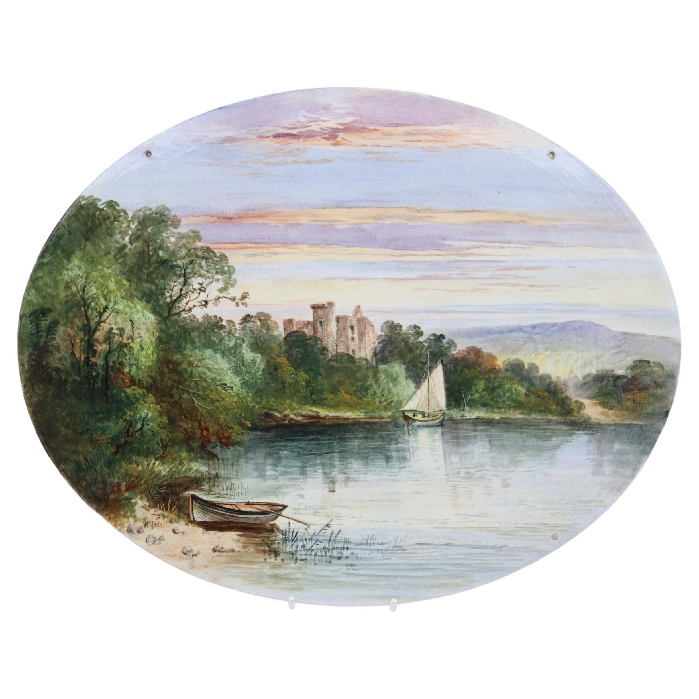 Oval Plaque Painted By William Yale For Sale At 1Stdibs pertaining to Oval Plauque Female 32 Wall D̩cor
