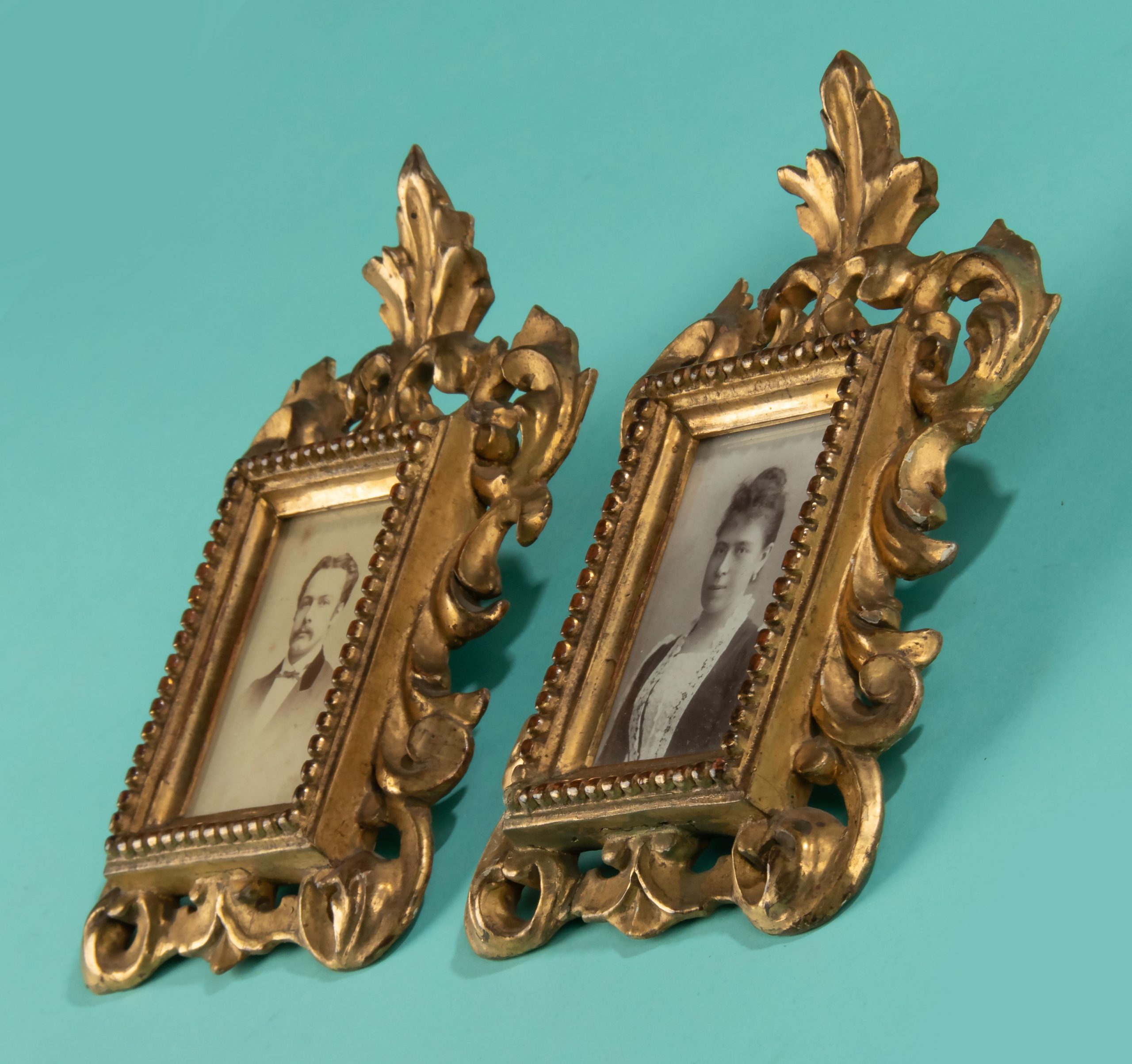 Pair Of 19Th Century Italian Wooden Carved Picture Frames For Sale At ... in Hand Carved Picture Frames For Gallery Walls