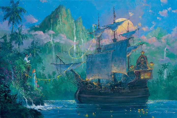 Pan On Board Peter Pan Giclee On Canvas Limited Edition By James ... throughout Modern Abstract Limited Edition Giclee "Crash" By Eloisexxx