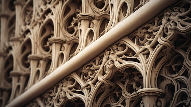 Premium Ai Image | A Photo Of An Architectural Detail In Close Up ... regarding Greenman Frank Plaque 11, Architectural Friezes,Traceries And Tiles